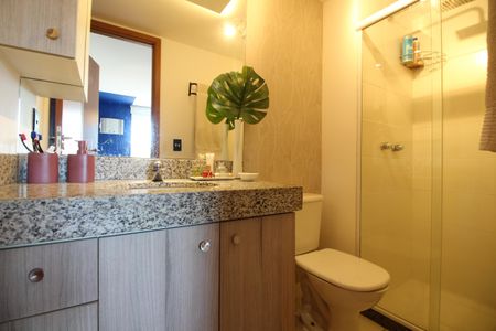 Apartamento à venda com 60m², 1 quarto e 1 vagaBanheiro da Suíte