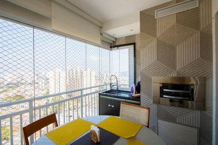 Varanda gourmet de apartamento à venda com 3 quartos, 75m² em Vila Apiaí, Santo André