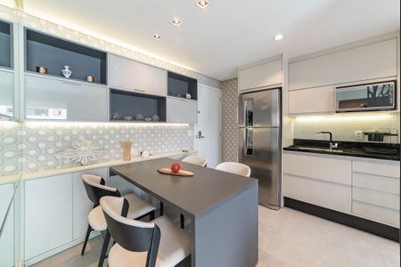 Cozinha de apartamento à venda com 1 quarto, 45m² em Vila Gomes Cardim, São Paulo