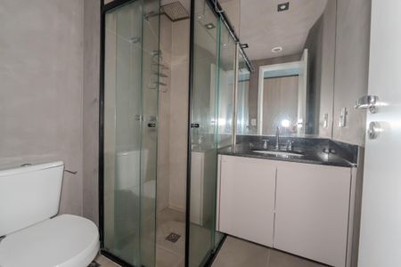Banheiro de kitnet/studio à venda com 1 quarto, 24m² em Consolação, São Paulo