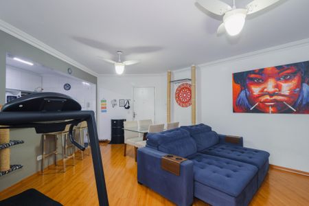 Sala de apartamento à venda com 2 quartos, 68m² em Chácara Agrindus, Taboão da Serra