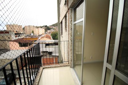 Varanda da Sala de apartamento para alugar com 2 quartos, 58m² em Vaz Lobo, Rio de Janeiro