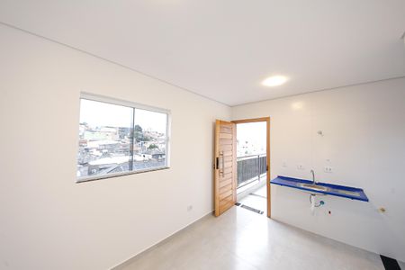 Sala/Cozinha de apartamento para alugar com 1 quarto, 34m² em Vila Bela, São Paulo