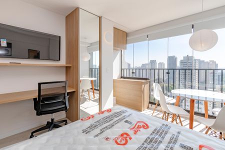 Studio de kitnet/studio para alugar com 1 quarto, 25m² em Santo Amaro, São Paulo