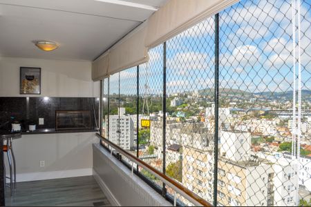 Varanda da Sala de apartamento à venda com 3 quartos, 105m² em Menino Deus, Porto Alegre