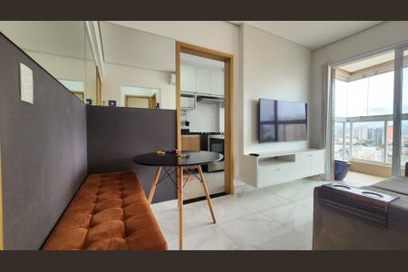 Sala de apartamento para alugar com 1 quarto, 40m² em Campo Grande, Santos