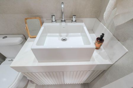 Apartamento à venda com 55m², 1 quarto e 1 vaga Apartamento à venda com 55m², 1 quarto e 1 vagaBanheiro da Suíte 1