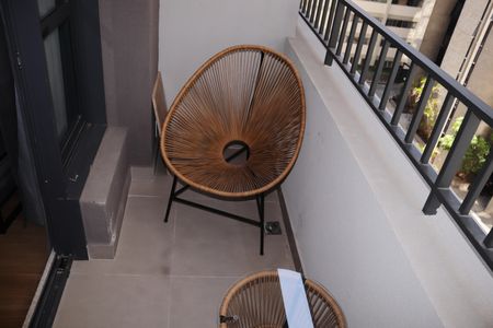 Varanda Studio de kitnet/studio para alugar com 1 quarto, 24m² em Higienópolis, São Paulo