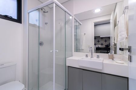 Studio para alugar com 40m², 1 quarto e sem vaga Studio para alugar com 40m², 1 quarto e sem vagaBanheiro