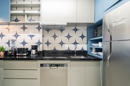 Studio para alugar com 40m², 1 quarto e sem vaga Studio para alugar com 40m², 1 quarto e sem vagaCozinha