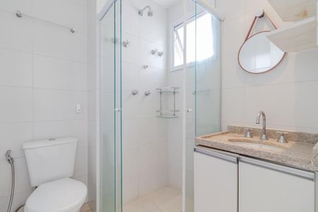 Banheiro da Suíte de apartamento para alugar com 1 quarto, 46m² em Jardim Paulista, São Paulo