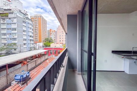 Sacada de apartamento à venda com 1 quarto, 20m² em Cerqueira César, São Paulo