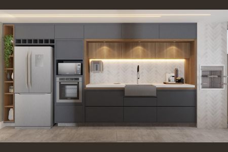 Apartamento à venda com 145m², 3 quartos e 2 vagas Apartamento à venda com 145m², 3 quartos e 2 vagasCozinha