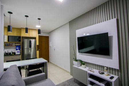 Sala de apartamento à venda com 2 quartos, 46m² em Santa Maria, Santo André