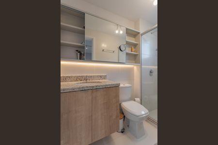 Apartamento à venda com 54m², 1 quarto e 1 vaga Apartamento à venda com 54m², 1 quarto e 1 vagaBanheiro da Suíte