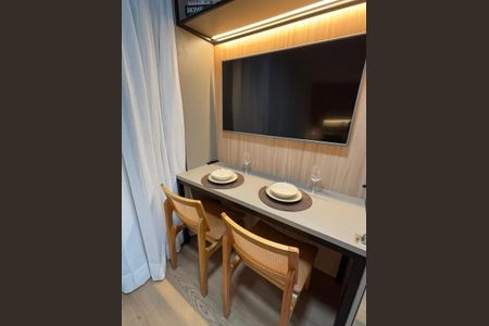 Sala de Jantar de kitnet/studio à venda com 1 quarto, 27m² em Moema, São Paulo