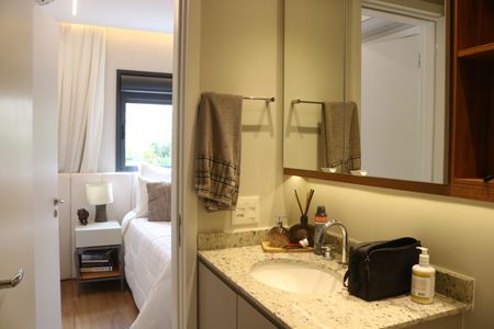 Apartamento à venda com 100m², 2 quartos e 2 vagasBanheiro da Suíte 1