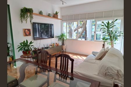 Sala de apartamento à venda com 3 quartos, 111m² em Leblon, Rio de Janeiro