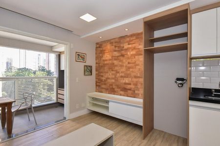 Sala de apartamento à venda com 1 quarto, 40m² em Panamby, São Paulo