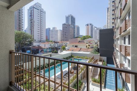 Varanda de kitnet/studio à venda com 1 quarto, 27m² em Vila Olímpia, São Paulo