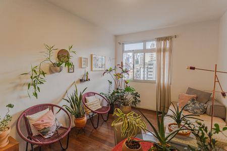 Sala de apartamento à venda com 3 quartos, 106m² em Santo Antônio, Belo Horizonte