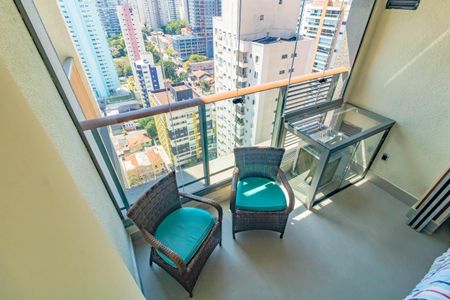 Varanda de kitnet/studio para alugar com 1 quarto, 25m² em Vila Clementino, São Paulo
