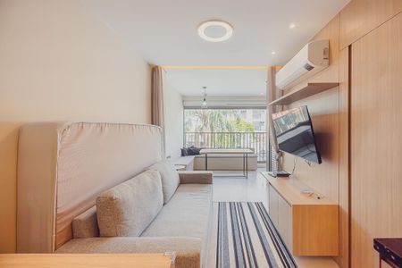 Sala de apartamento para alugar com 1 quarto, 44m² em Ibirapuera, São Paulo