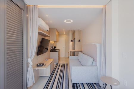 Sala de apartamento para alugar com 1 quarto, 44m² em Ibirapuera, São Paulo