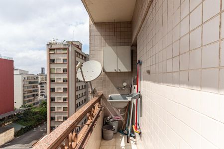 Varanda da Sala de apartamento à venda com 1 quarto, 60m² em Campos Elíseos, São Paulo