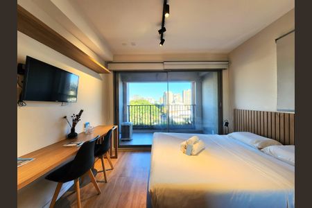Studio de kitnet/studio para alugar com 1 quarto, 31m² em Indianópolis, São Paulo