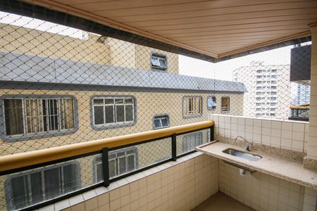 Varanda da Sala de apartamento para alugar com 2 quartos, 92m² em Vila Caiçara, Praia Grande