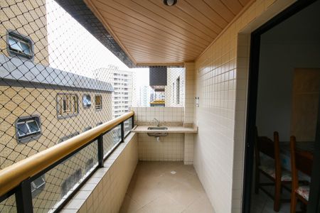 Varanda da Sala de apartamento para alugar com 2 quartos, 92m² em Vila Caiçara, Praia Grande