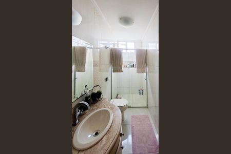 Banheiro da Suíte de apartamento à venda com 3 quartos, 80m² em Sagrada Família, Belo Horizonte