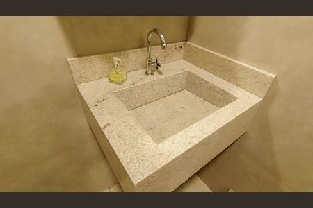 Banheiro Social de kitnet/studio para alugar com 1 quarto, 28m² em Farroupilha, Porto Alegre
