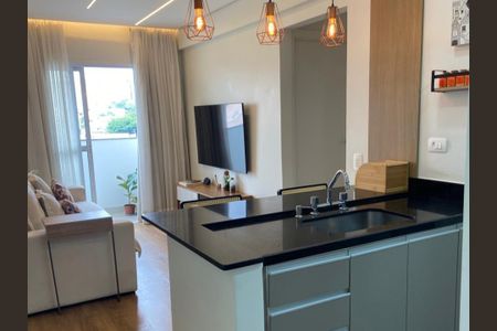 Sala de apartamento à venda com 1 quarto, 43m² em Santa Paula, São Caetano do Sul