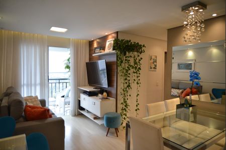 Sala de apartamento à venda com 3 quartos, 68m² em Jd Eudizia, Santo André
