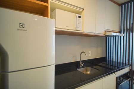 Cozinha de kitnet/studio para alugar com 1 quarto, 27m² em Auxiliadora, Porto Alegre