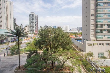 Vista da Varanda de kitnet/studio à venda com 1 quarto, 25m² em Brooklin, São Paulo