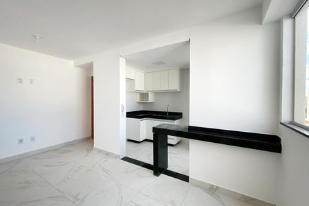 Sala de apartamento para alugar com 2 quartos, 60m² em Santa Branca, Belo Horizonte