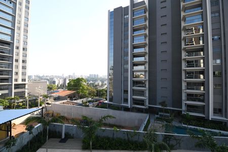 Sala - Vista de apartamento para alugar com 1 quarto, 55m² em Nova Campinas, Campinas