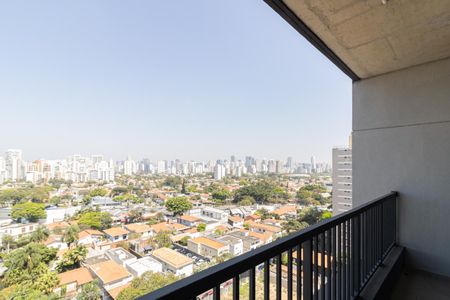 Varanda do Studio de kitnet/studio para alugar com 1 quarto, 27m² em Vila Olímpia, São Paulo