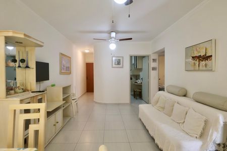 Sala de apartamento para alugar com 3 quartos, 90m² em Jardim Tres Marias, Guarujá