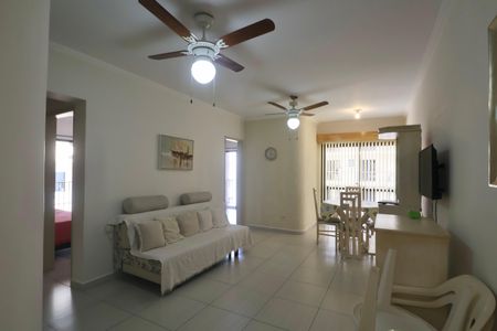 Sala de apartamento para alugar com 3 quartos, 90m² em Jardim Tres Marias, Guarujá