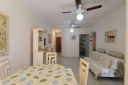 Sala de apartamento para alugar com 3 quartos, 90m² em Jardim Tres Marias, Guarujá