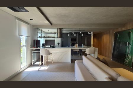 Sala de apartamento à venda com 1 quarto, 70m² em Jardim, Santo André