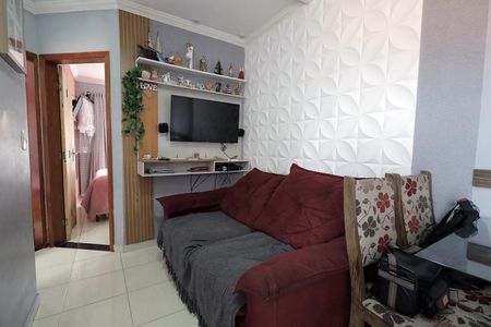 Sala de apartamento à venda com 2 quartos, 76m² em Jardim Marek, Santo André