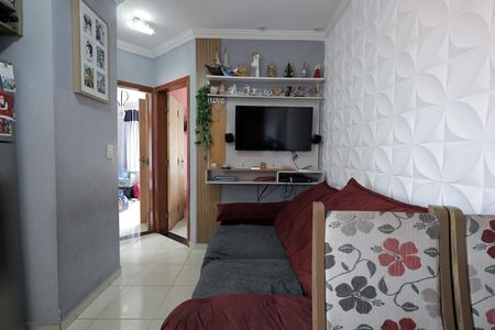 Sala de apartamento à venda com 2 quartos, 76m² em Jardim Marek, Santo André