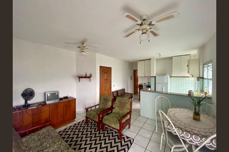 Sala/Cozinha de apartamento para alugar com 1 quarto, 48m² em Caiçara, Praia Grande