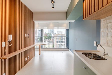 Sala/Cozinha de apartamento para alugar com 1 quarto, 34m² em Cerqueira César, São Paulo