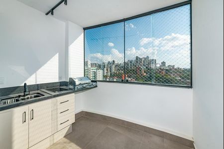 Varanda da Sala de apartamento para alugar com 2 quartos, 81m² em Estoril, Belo Horizonte